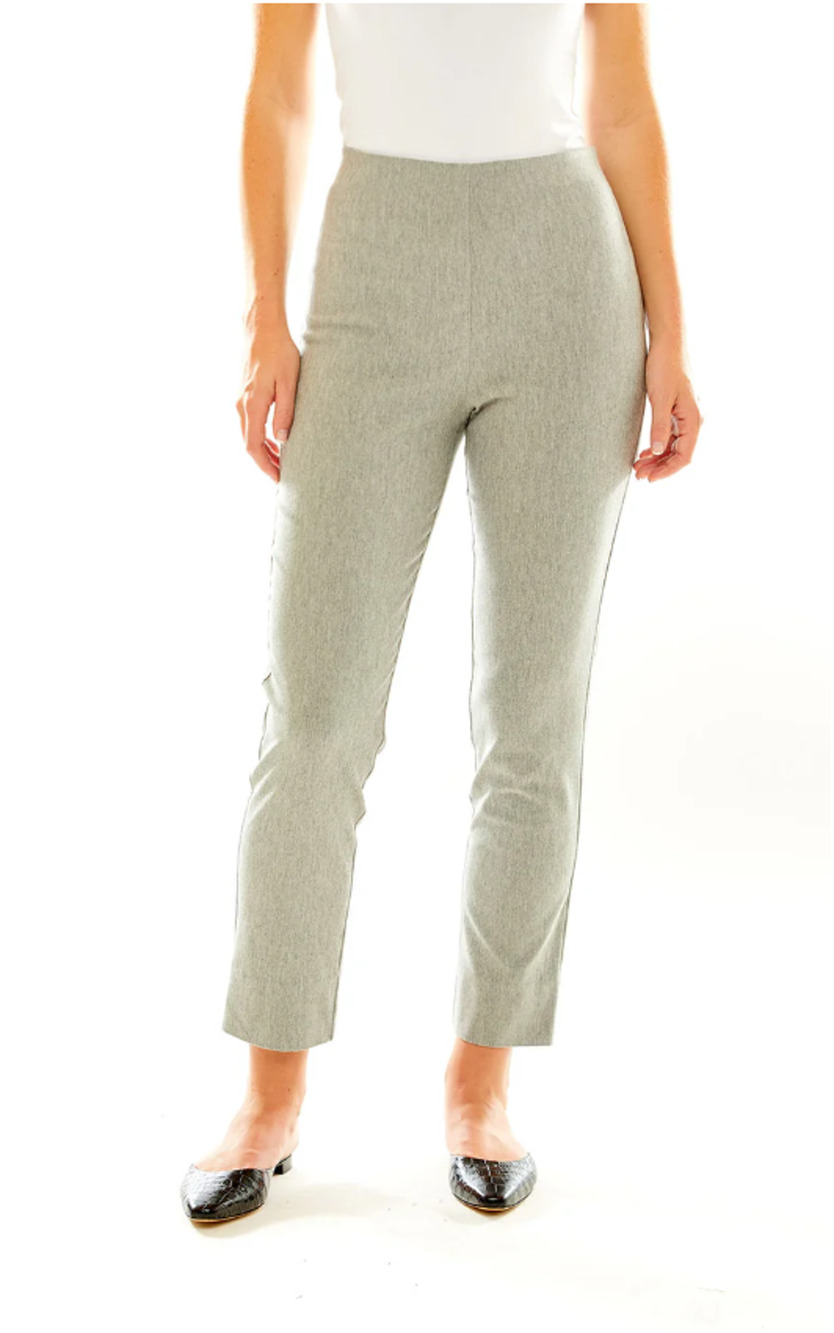 Sara Campbell Flannel Sheri Pant Small Heather Grey Pull On Trousers USA Made